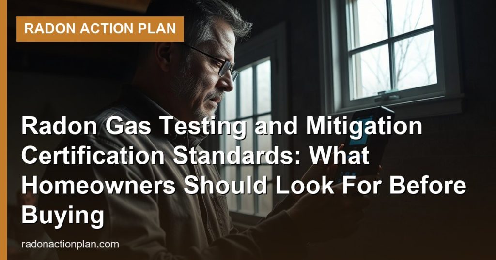 Radon Gas Testing and Mitigation Certification Standards: What Homeowners Should Look For Before Buying