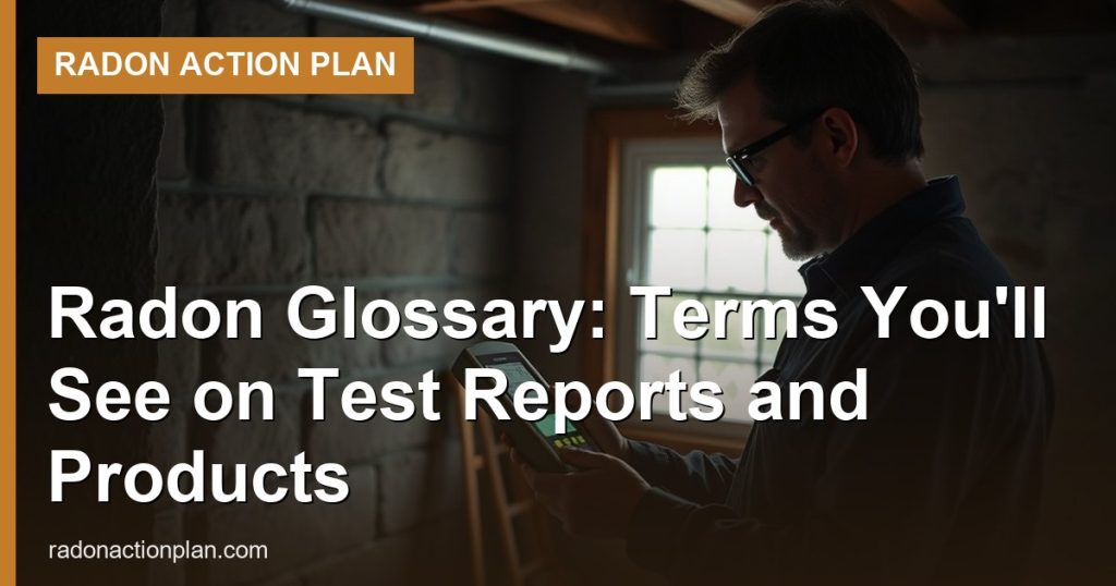 Radon Glossary: Terms You'll See on Test Reports and Products