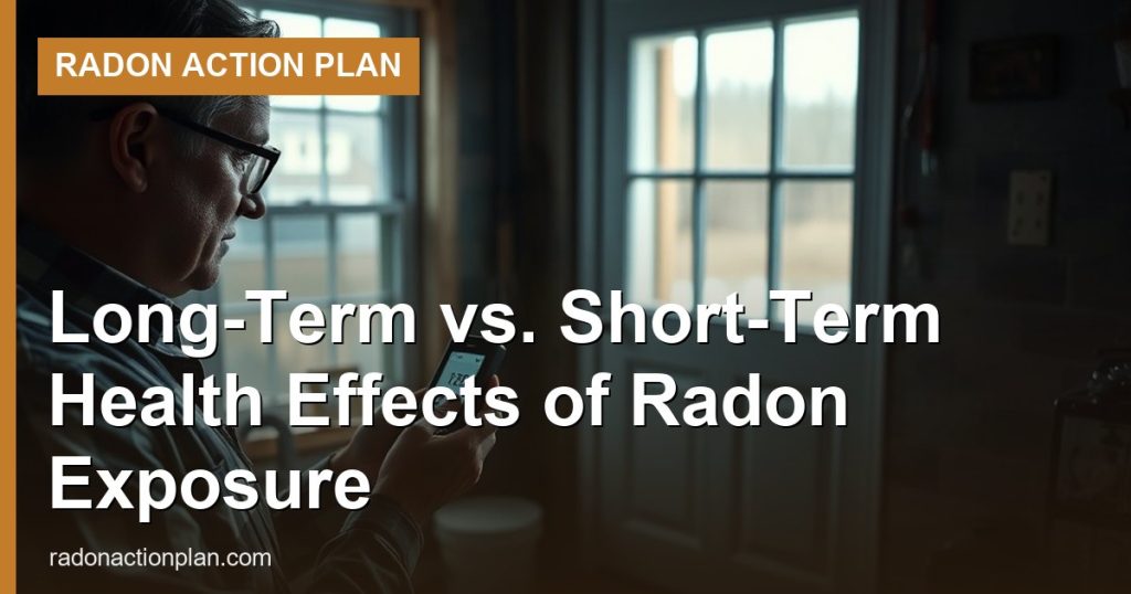 Long-Term vs. Short-Term Health Effects of Radon Exposure