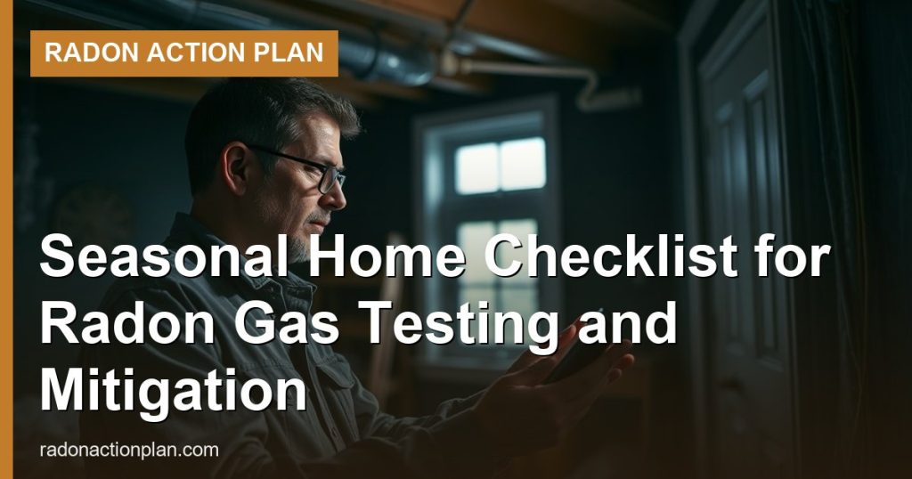 Seasonal Home Checklist for Radon Gas Testing and Mitigation