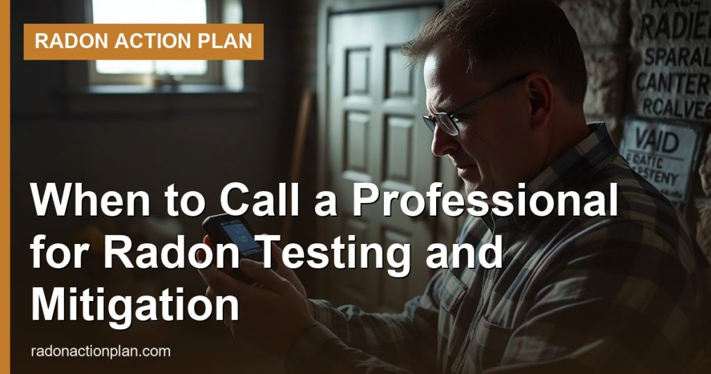 When to Call a Professional for Radon Testing and Mitigation